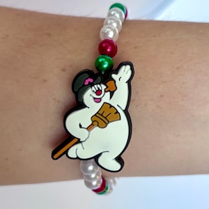 Frosty The Snowman Inspired Christmas Bracelet for the Holidays and Gifting