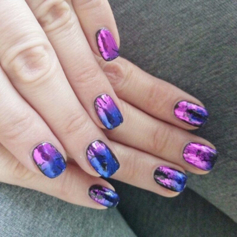 1pc 1mt Nail Art Transfer Foil Nail Sticker Tip Decoration DIY Etsy