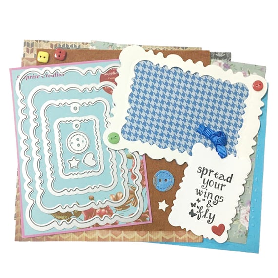 Delicate Tags Framed DIY Embossing Metal Cutting Dies Paper Cards Crafts In UK