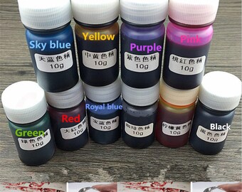 10 Bottles Set 10g Epoxy UV Resin Dye Colorant Resin Pigment Mixed Color DIY Craft