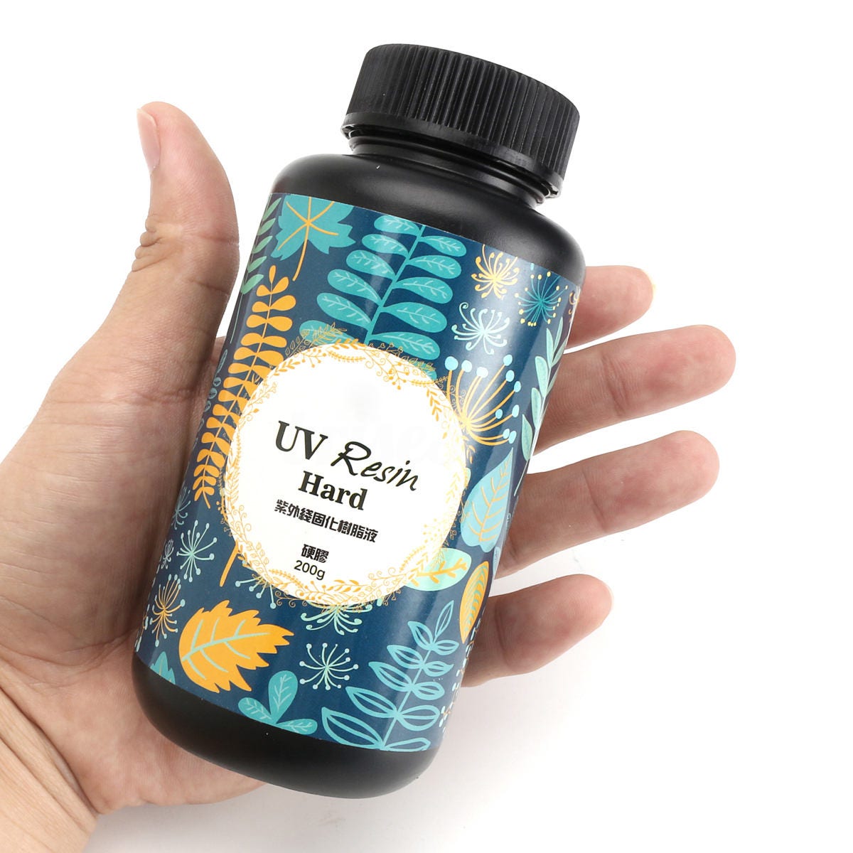 10/25/60/100/200g Transparent Clean UV Resin Ultraviolet Curing Solar Cure  Sunlight Activated Hard Type Charm Jewelry Making UV Resin Glue 