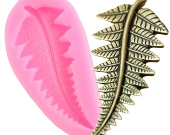 Fern Leaf Silicone Mold Cupcake Fondant Molds DIY Cake Decorating Tools Candy Chocolate Gumpaste Mold Polymer Clay Jewelry Mould