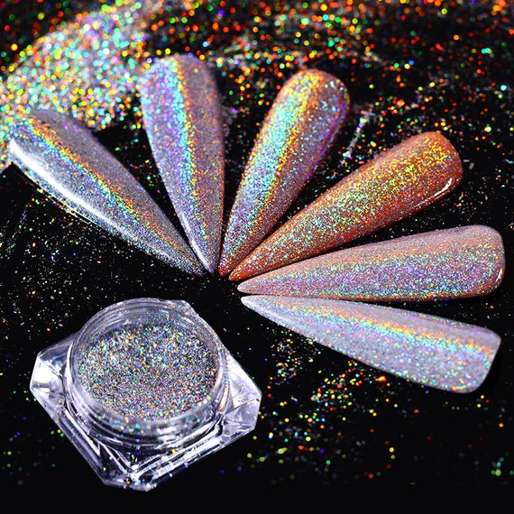 NAILS, Born Pretty Holographic Rainbow Powder Review