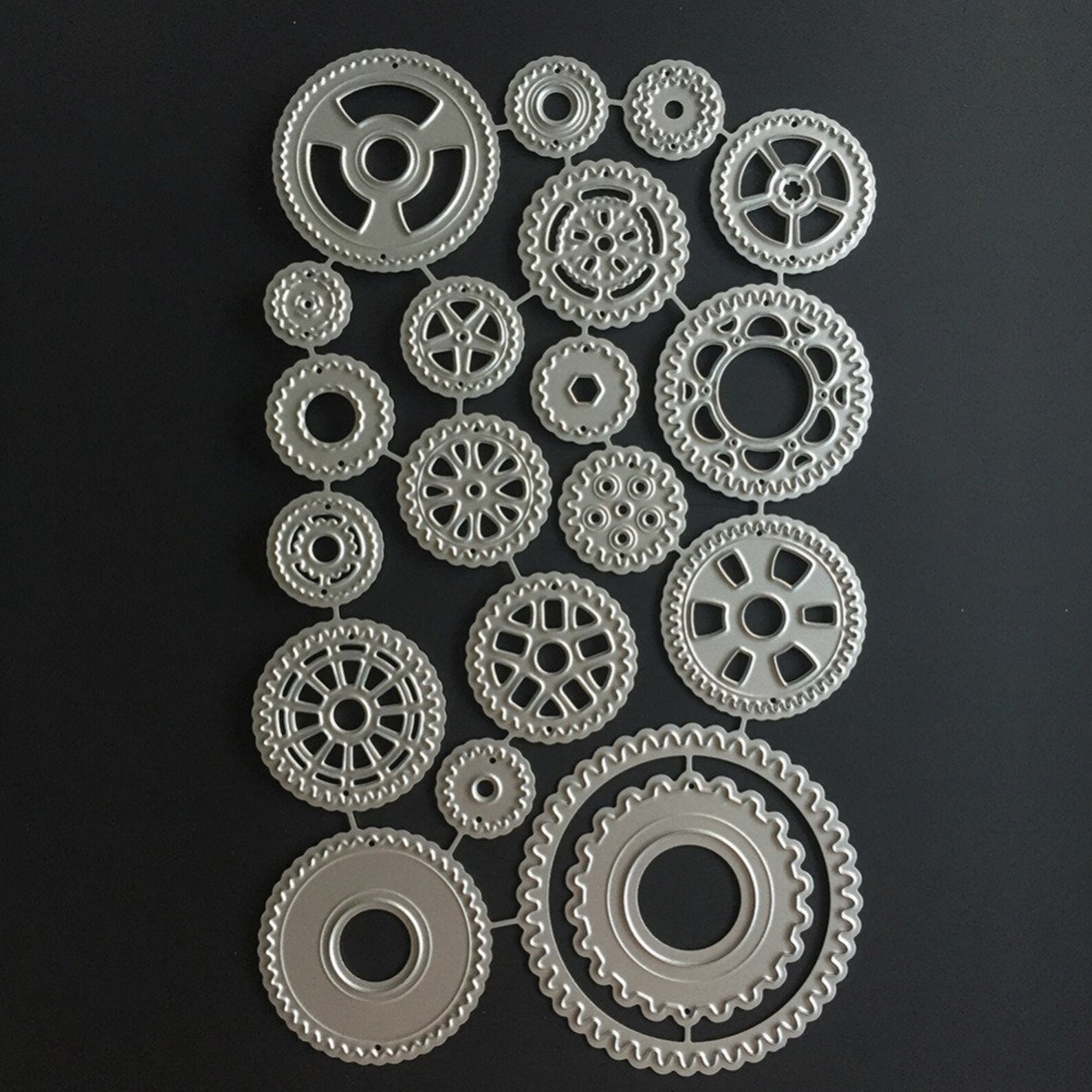 Gear Set Metal Steel Embossing Cutting Dies Craft Dies Etsy
