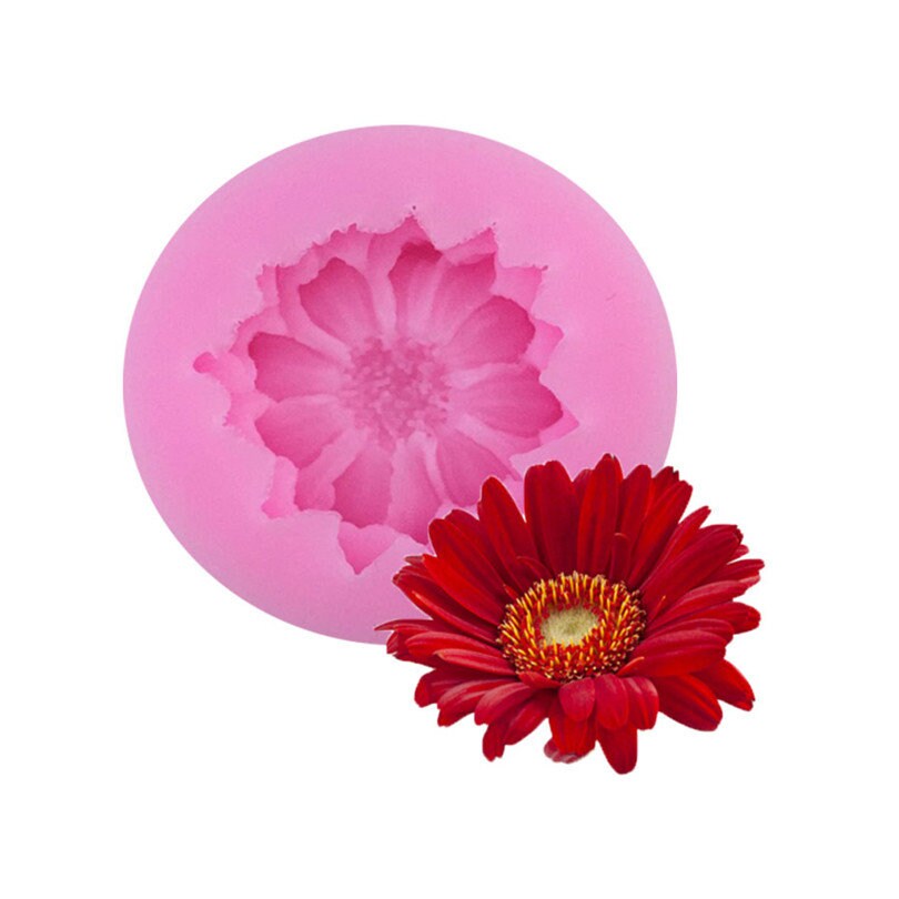 3D Daisy Flowers Shape Fondant Mold Silicone Cake Chocolate Decorating DIY Tool