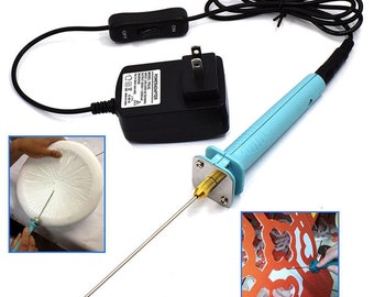 Electric Foam Cutter 10cm Cutting Pen + Electronic Adaptor for Styrofoam Cut 15W Hot Wire Styro Foam Cutting Pen Knife Tool