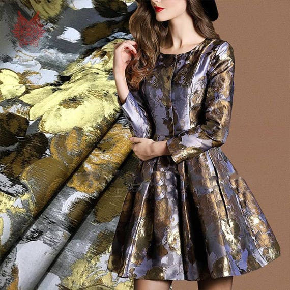 Tissu brocart robe clearance