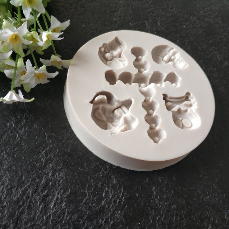 3D Skull Resin Silicone Mold for 2018 Halloween Cake Decorating