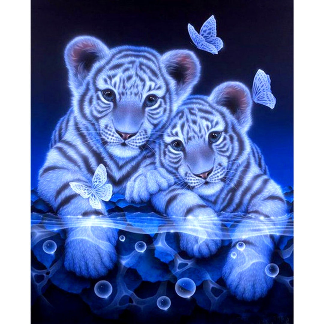 5D Full Square Diamond Painting Tigers & Fish – QuiltsSupply