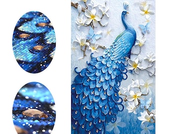 Special Shaped, Diamond Embroidery, Animal, Peacock, Full, Rhinestone, 5D, DIY Diamond Painting, Cross Stitch, Diamond Mosaic, Decor