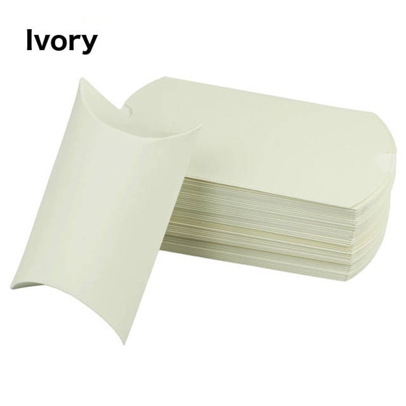 100pcs Pillow Wedding Party Favor Paper Gift Box Candy Boxes Supply Accessories Favour Kraft Paper Gift Boxes CHOOSE COLOR