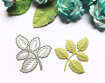 Rose Leaves Metal Cutting Dies Stencils for DIY Scrapbooking/photo Album Decorative Embossing DIY Paper Card