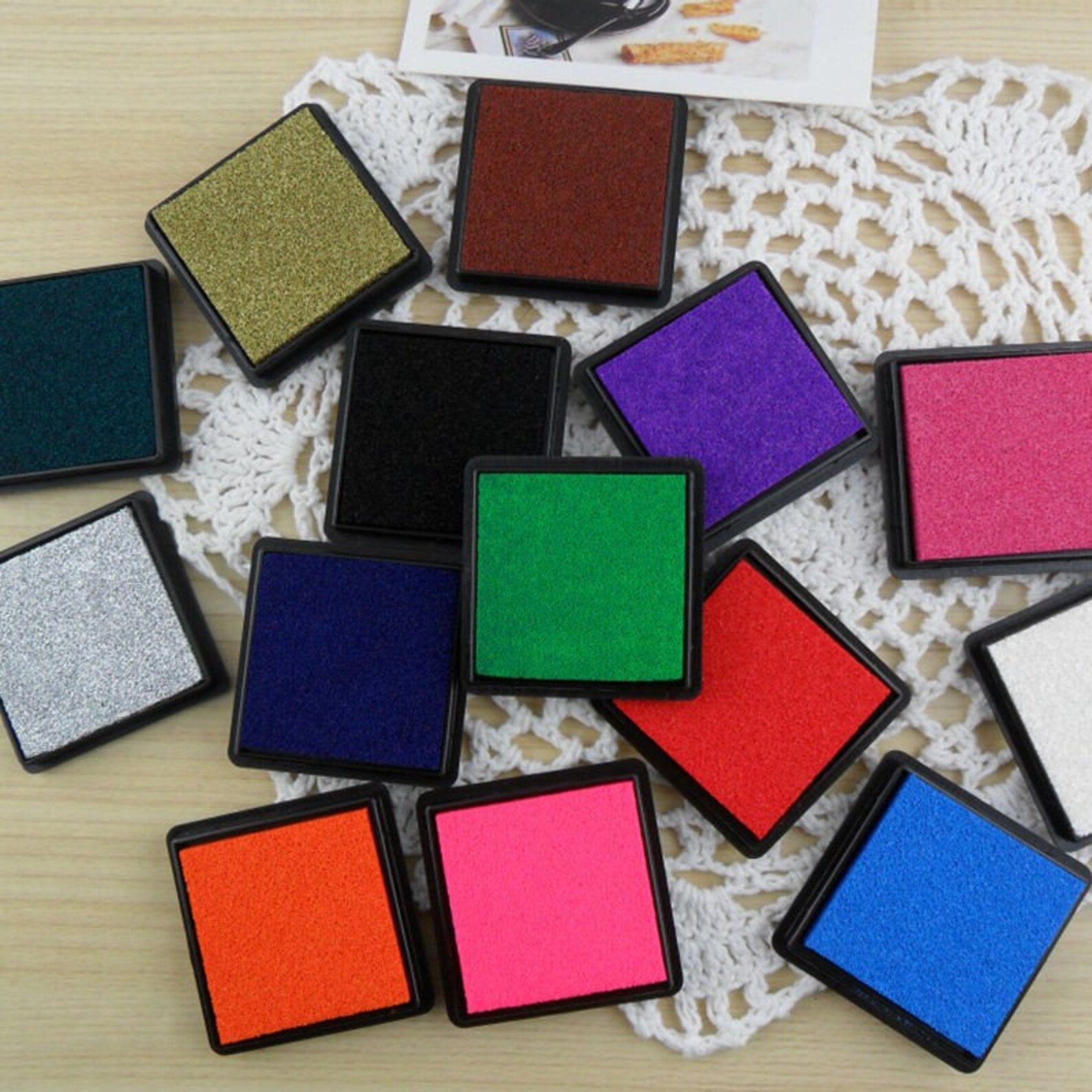 Watercolors Inkpad Craft Oil Based DIY Ink Pads for Rubber Etsy