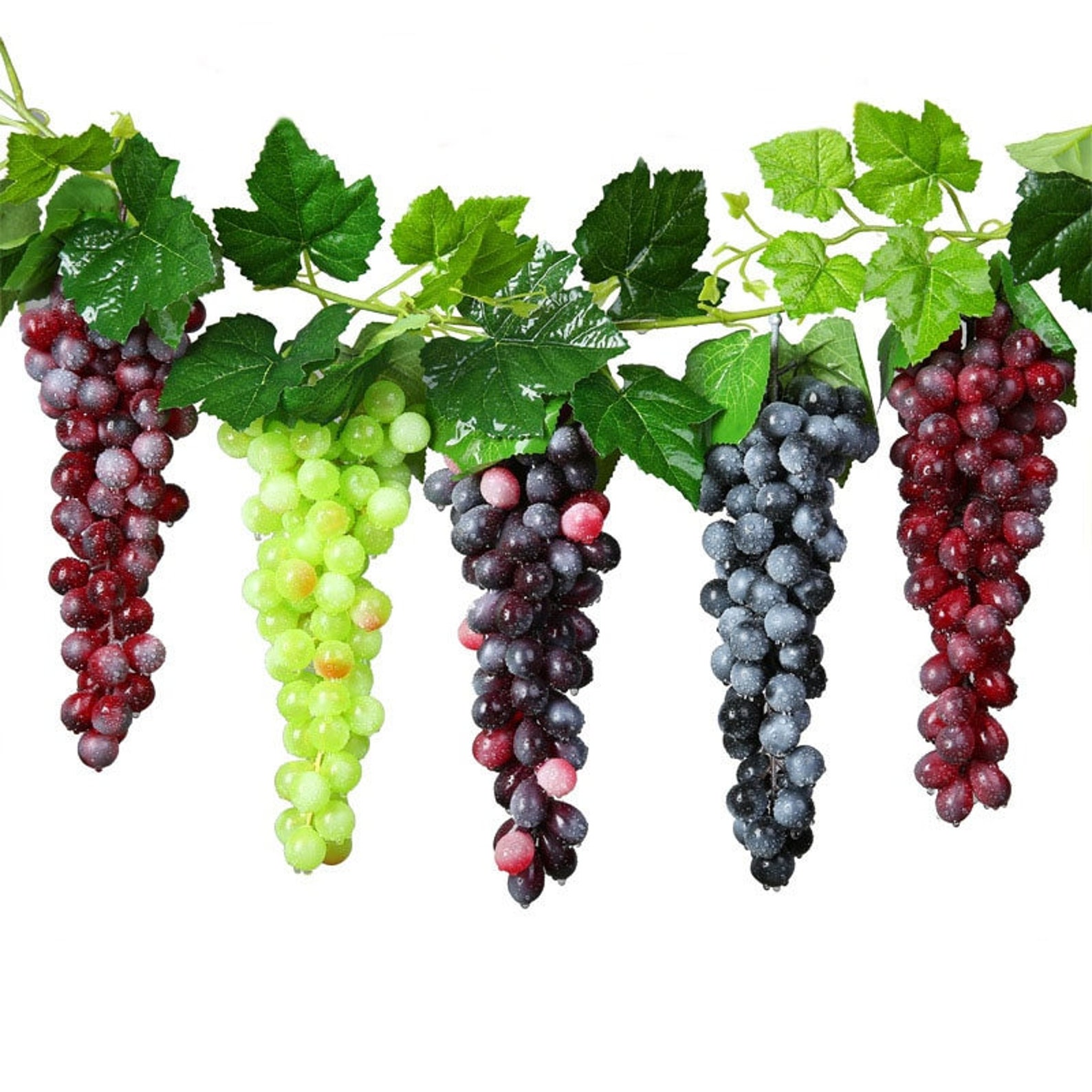 1 Pcs Artificial Fruit Grapes Plastic Fake Decorative Fruit Etsy