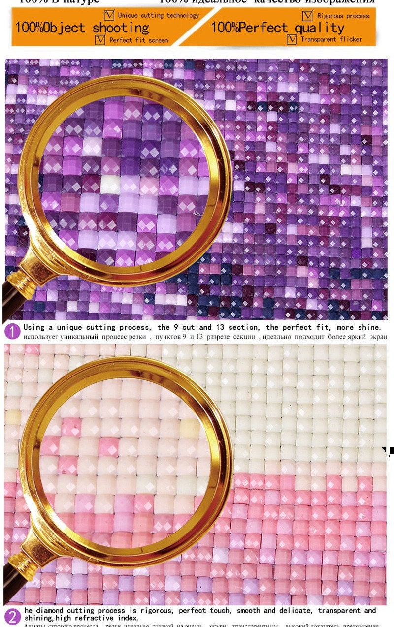 Full Square or Round Diamond 5D DIY Diamond Painting Kady With | Etsy