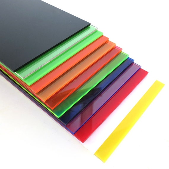 1002002.3mm Colored Acrylic Sheet/ Plexiglass Plate/DIY Toy | Etsy