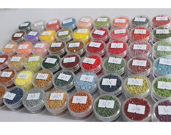 Beads 3760 - 3806 DIY Bead DMC Square Diamond Diamond Embroidery Accessory Diamond Painting Cross Stitch 3D Diamond Mosaic Decoration Beads