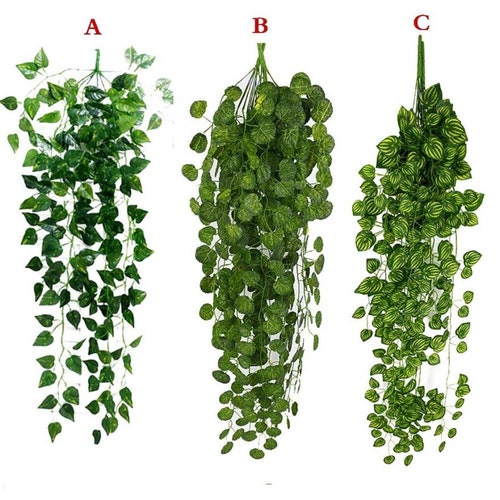 1pcs Artificial Hanging Plant Fake Vine Ivy Leaf Greenery Garland