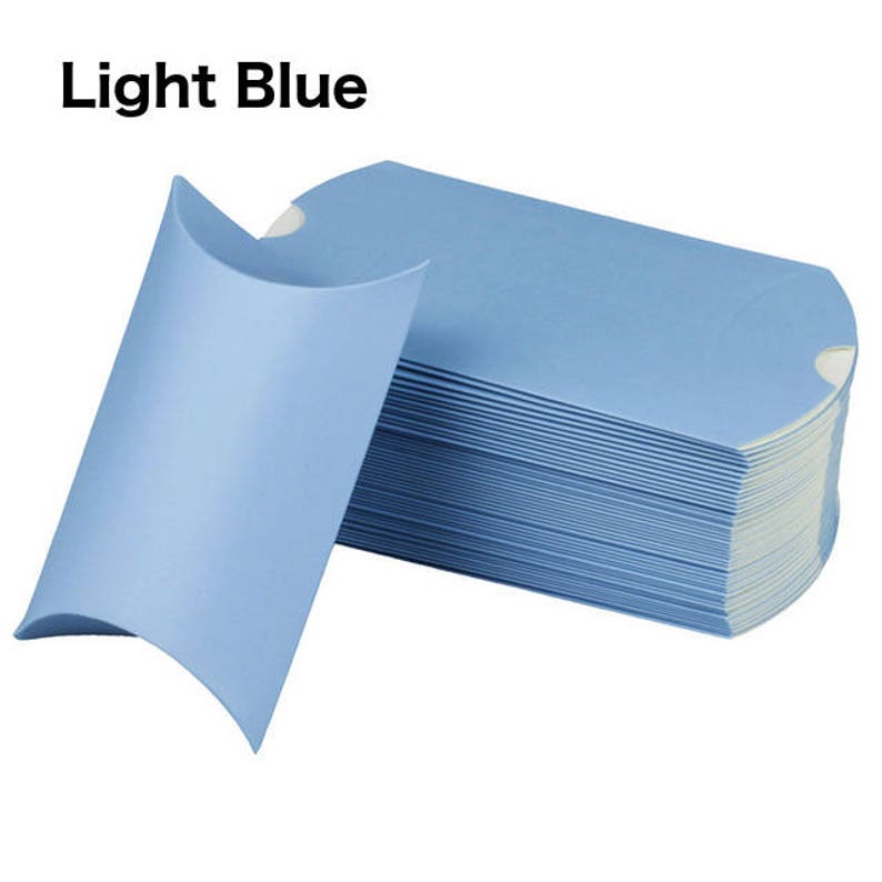 100pcs Pillow Wedding Party Favor Paper Gift Box Candy Boxes Supply Accessories Favour Kraft Paper Gift Boxes CHOOSE COLOR