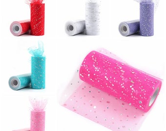 Tulle Roll 25Yards Fabric Spool Tutu Party Wedding Decoration Event Supplies 