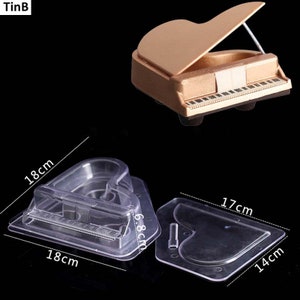 Piano Chocolate Mould 3D DIY Handmade Cake Lady Bag Chocolate Mold Polycarbonate Bag Candy Cake Decorating Tools Molds