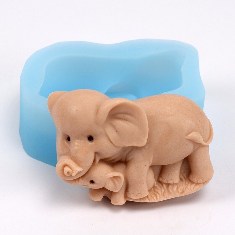 3D Highly Detailed Elephant Mold Craft Art Silicone 3D Soap Etsy
