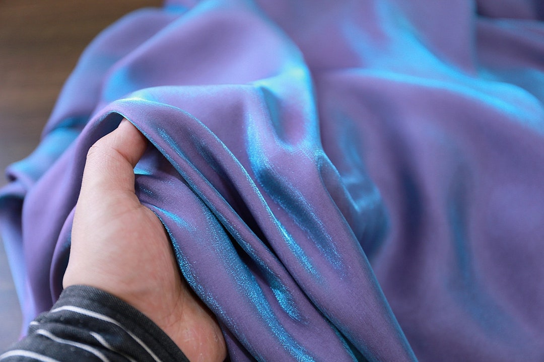New Blue Purple Gradient Cloth Cotton Skin Gloss Silk Cloth Etsy