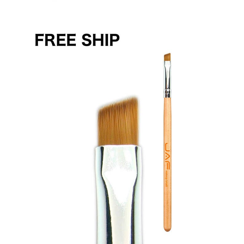 Angled Eyebrow Brush Synthetic Taklon Hair Gel Eyeliner Brush Etsy