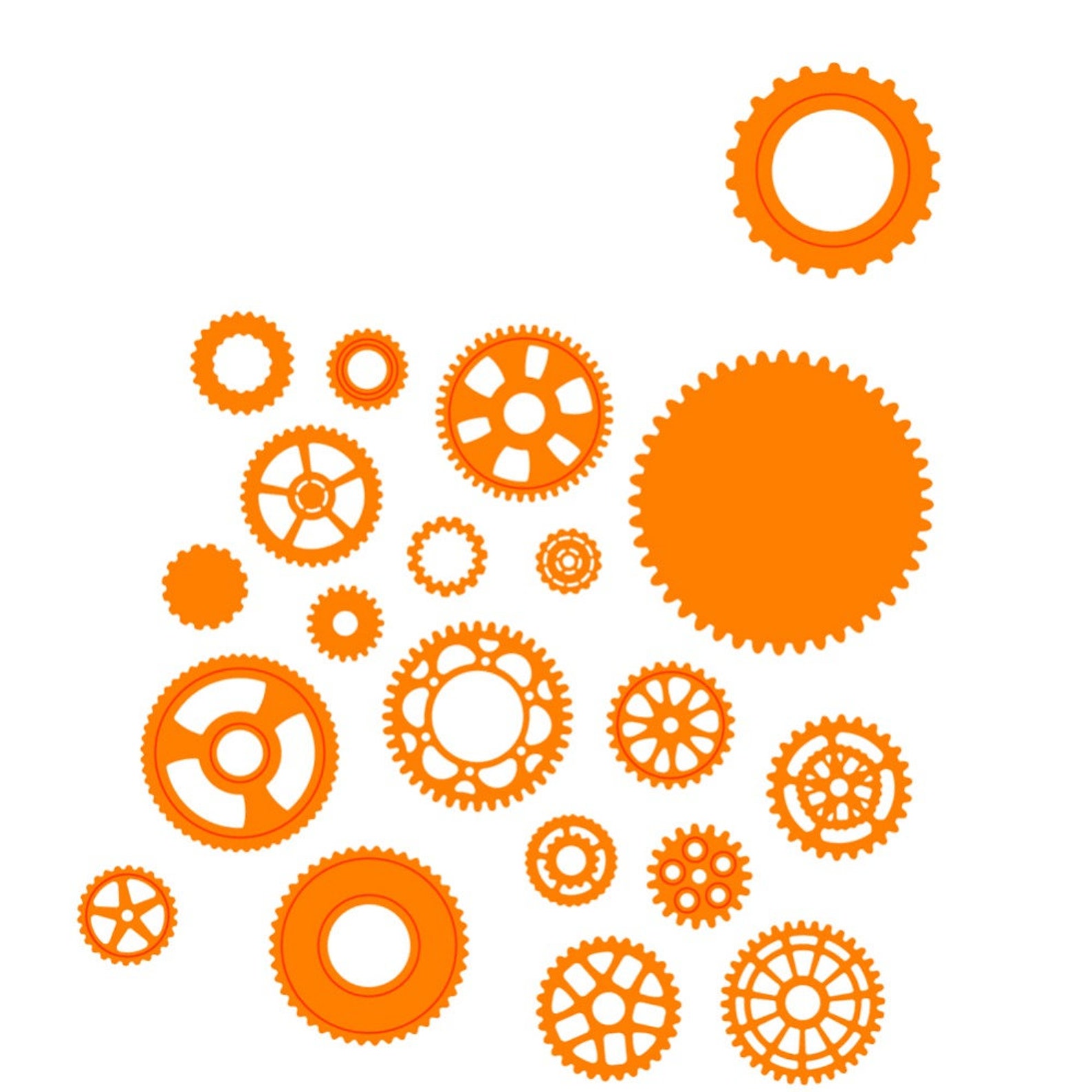 Gear Set Metal Steel Embossing Cutting Dies Craft Dies Etsy