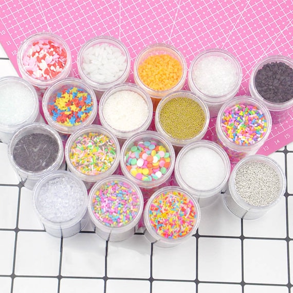 1 Box Slime Clay Sprinkle For Filler For Slime Supplies Candy Fake Cake DIY Toys 