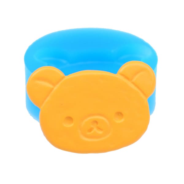 The Bear Head Shaped Cookie Silicone Mold Decoration Mold Scrapbooking Mold (Clay Fimo Resin Wax Epoxy Paste Fondant)