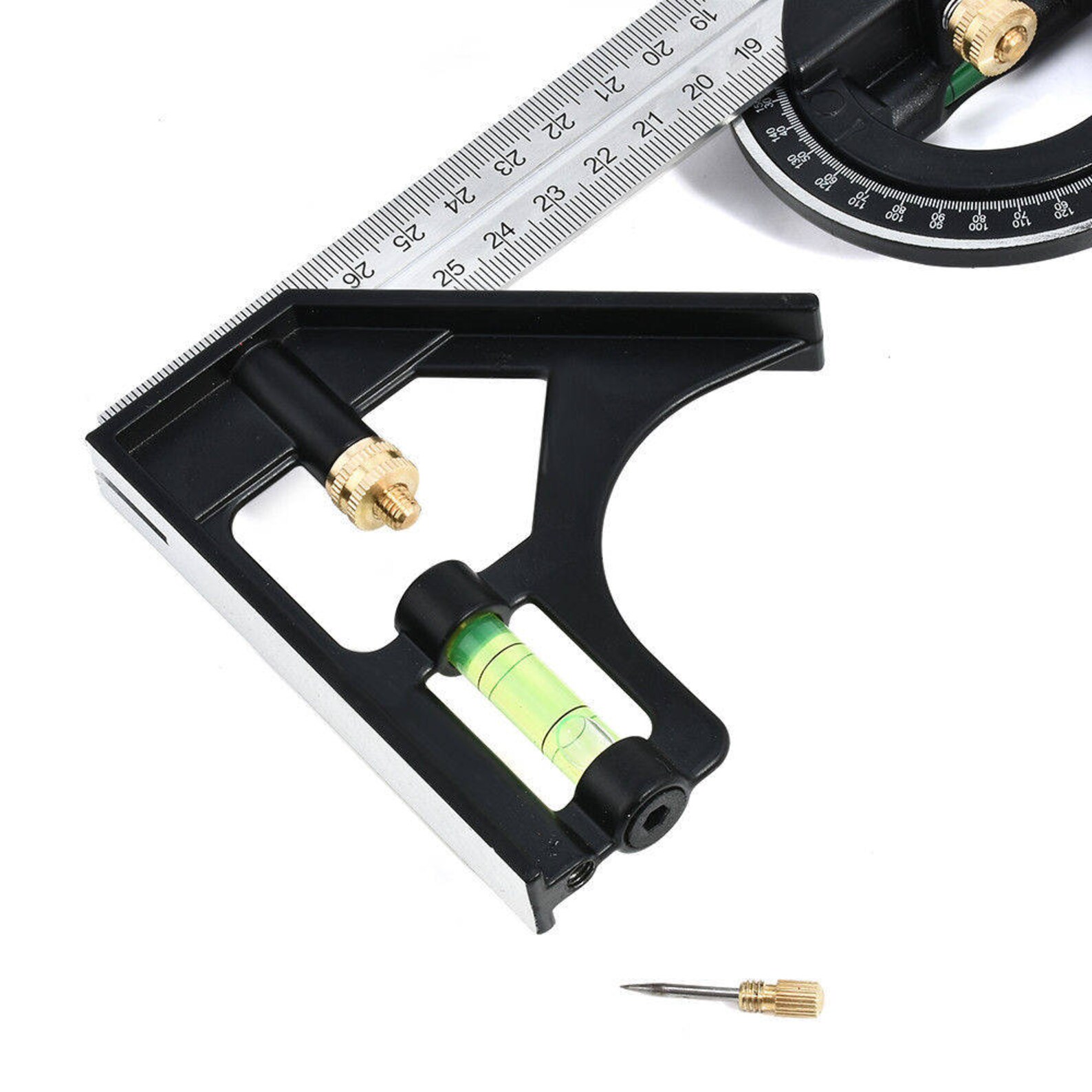 Combination Tri Square Set Angle Finder & Protractor Level Etsy