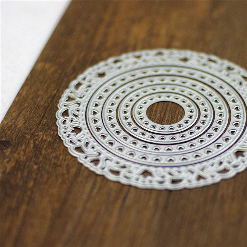 5pcs/lot Circular Shape DIY Pretty Paper Cutter Cutting Die Etsy