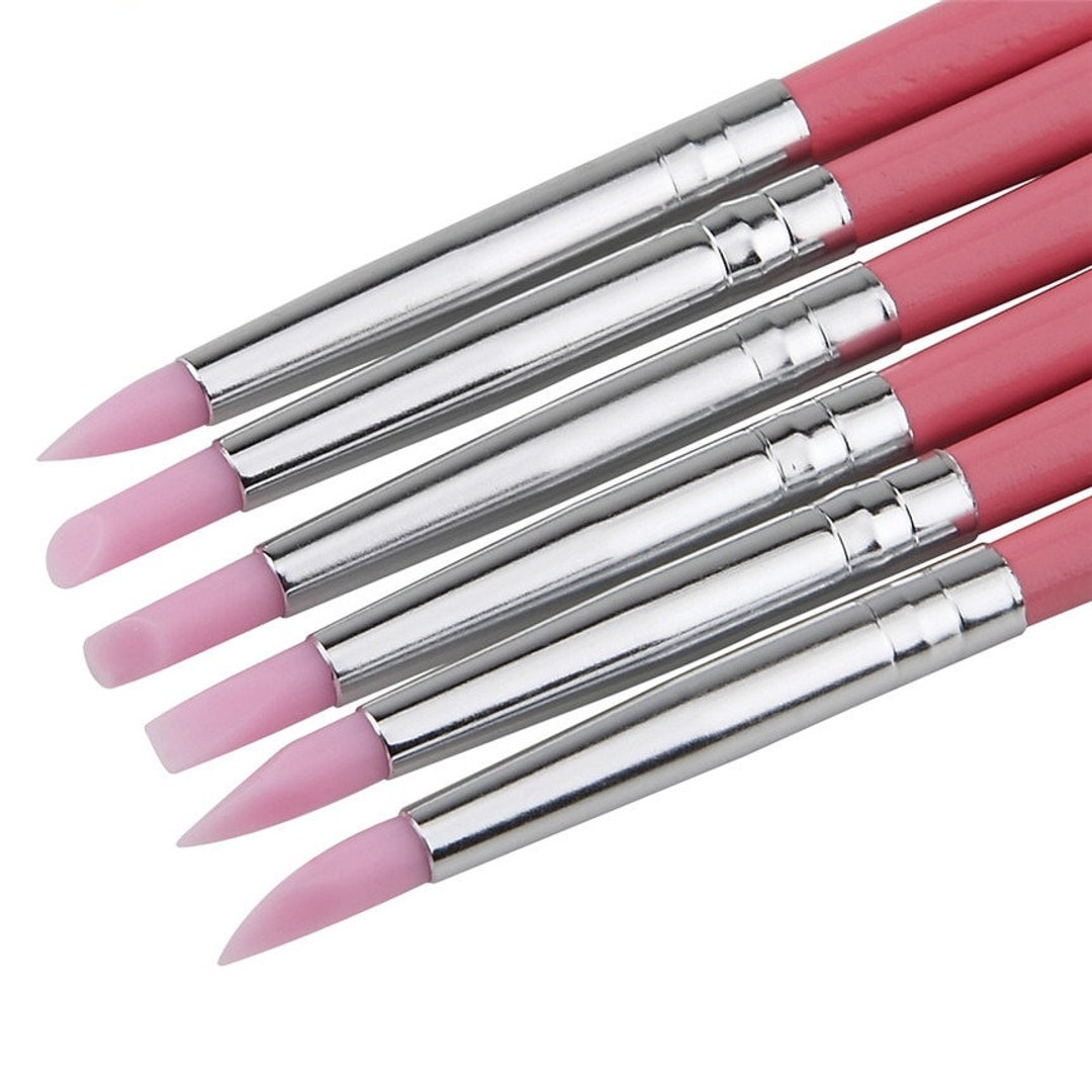 Love Beauty 6 Pcs Pink Nail Art Pen Brushes Soft Silicone - Etsy Love Beauty 6 Pcs Pink Nail Art Pen Brushes Soft Silicone - Etsy
