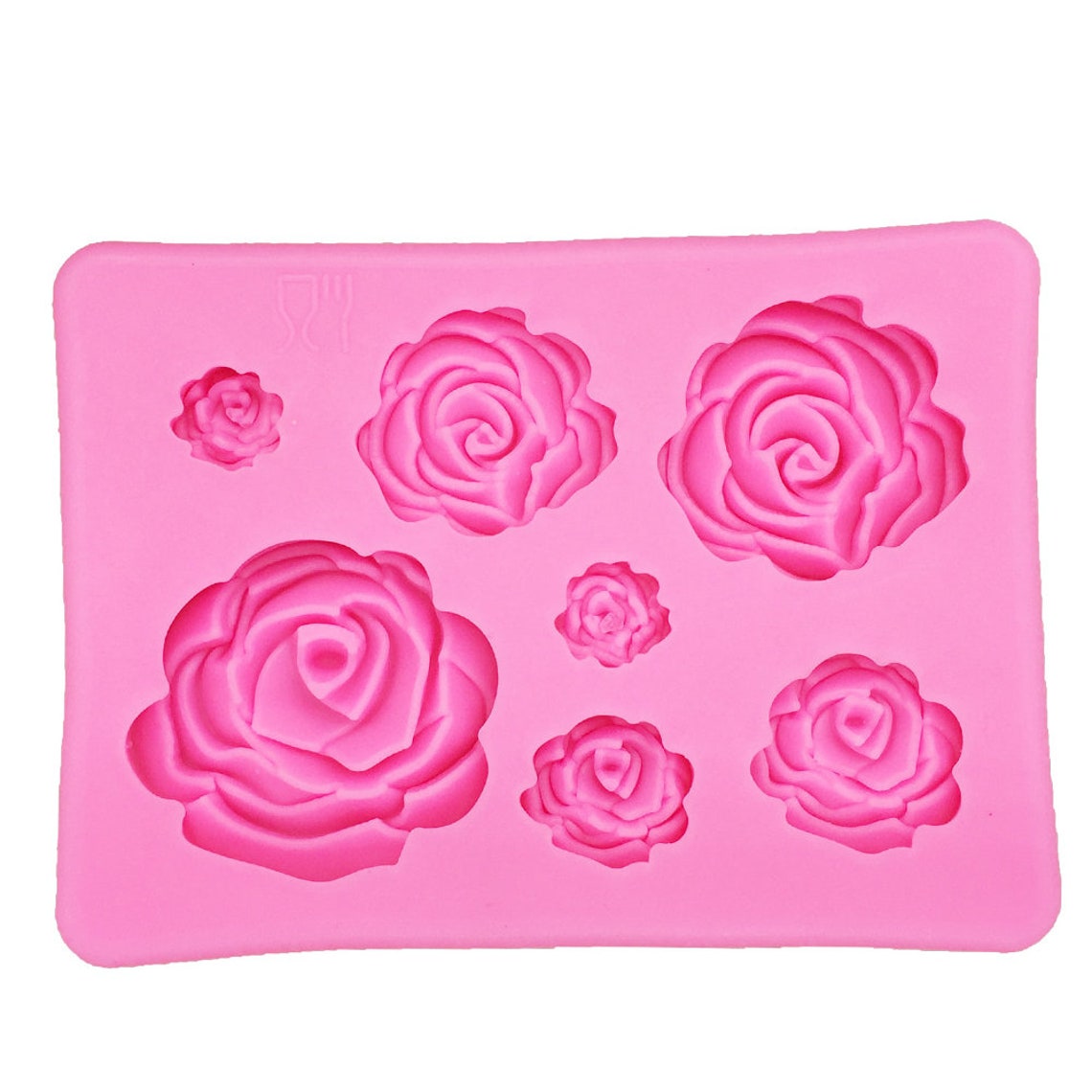 Rose Flowers Silicone Mold Cake Chocolate Mold Wedding Cake Etsy