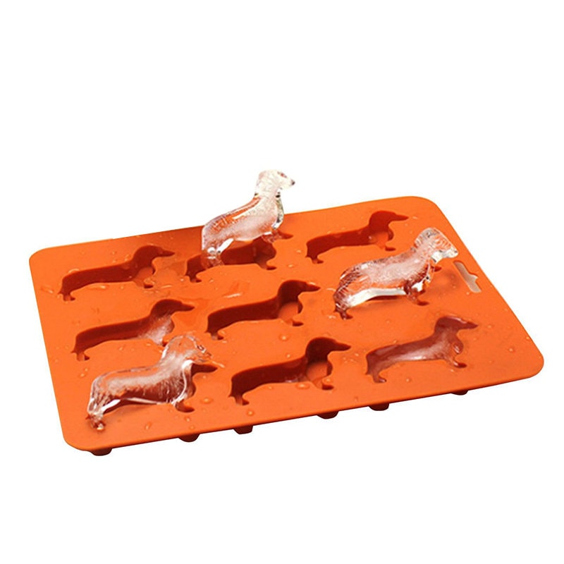 LINASHI French Bulldog Ice Cube Mold Silicone Dog Ice Cube Tray French  Bulldog Design Easy Release Bpa Dishwasher Safe Cocktail Ice Cube Tray