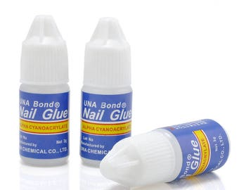 Set 3 Pieces Professional Nail Glue Stick Drill Supplies Strong Glue Professional False Fake Tip Acrylic Nail Art