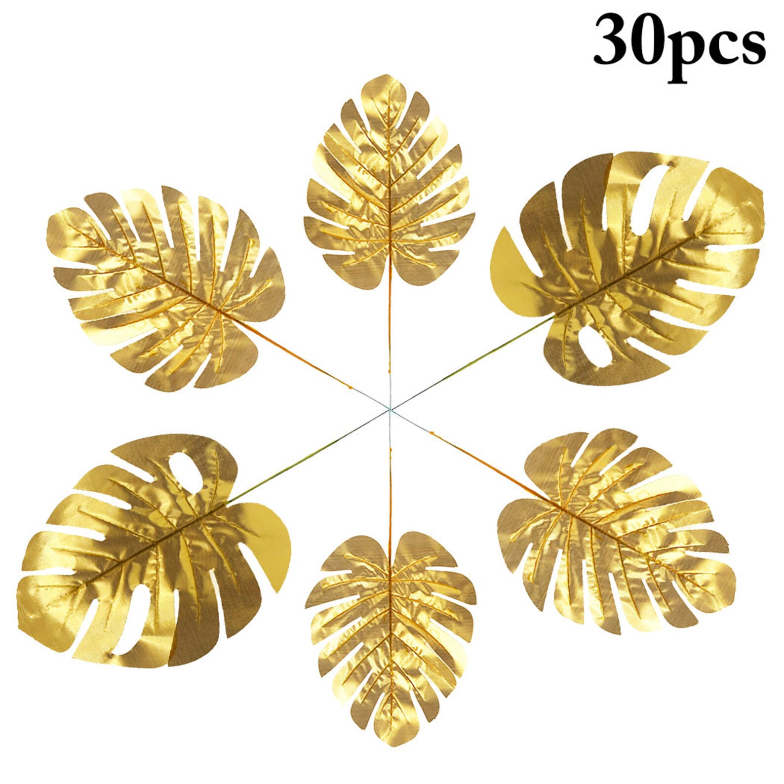 30PCS Artificial Palm Leaves Assorted Hawaiian Style Etsy