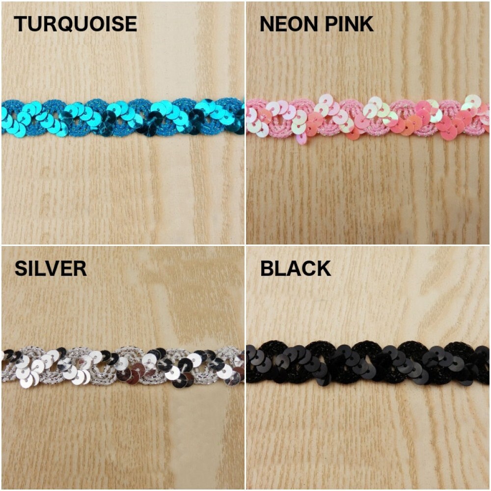 2y/lot 2 50mm Reversible Sequin Ribbon Sequin Fabric DIY Etsy