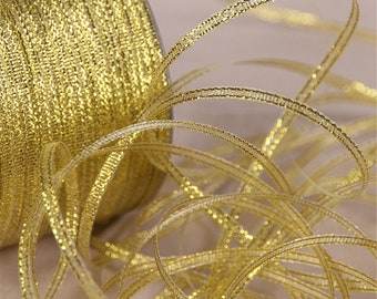 25Yards 6mm Silver/Gold Silk Satin Ribbon Party Home Wedding Decoration Gift Wrapping Christmas New Year DIY Material