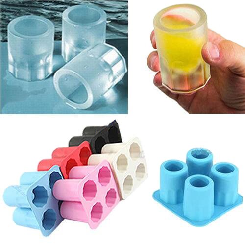 CANDeal Silicone Shot Glass Mold for Resin and Frozen Whiskey Glass Ice  Cubes Tray 3.75 inches Edible Cups Making Molds, Ice Cups Moulds, Fluted  Cake