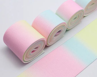 Digital Printing 20~60MM Elastic Ribbon Clothing Bags Trousers Elastic Webbing DIY Sewing Accessories Rubber Band