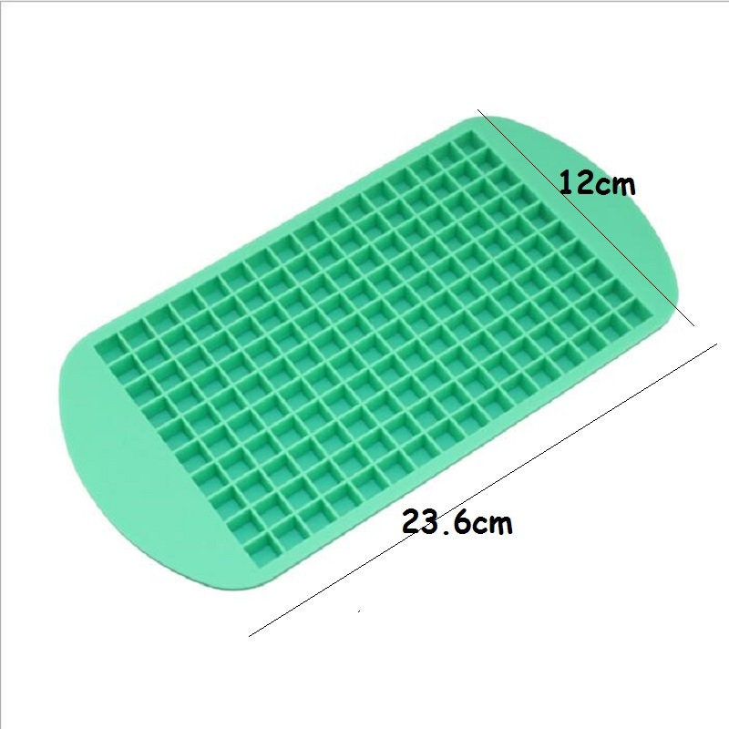 1pc 160-cell Small Square Silicone Ice Cube Tray