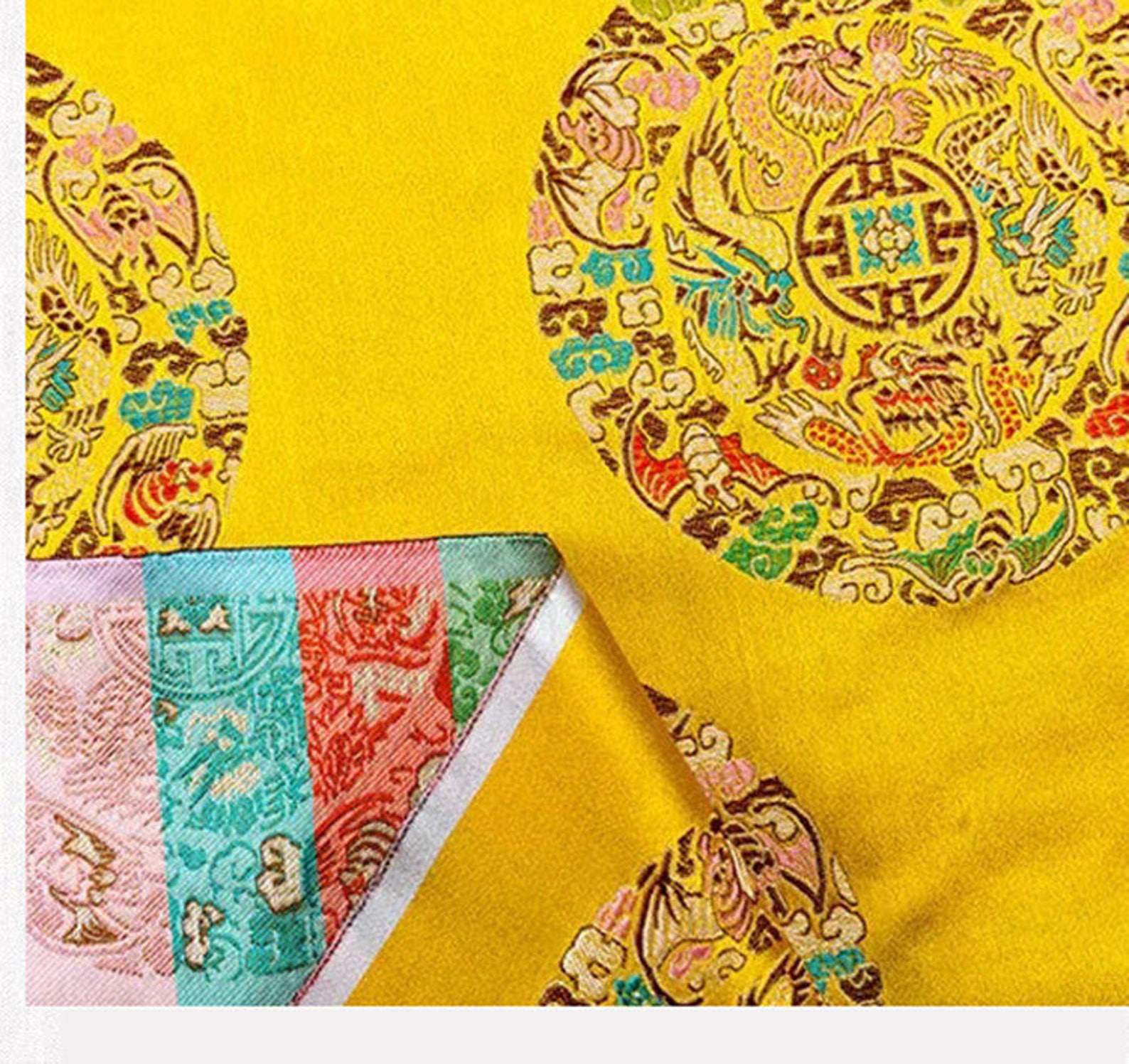 Choose Colors. 1 Yard Chinese Traditional Silk Brocade Fabric | Etsy