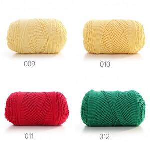 Rainbow Segment Dyed Yarn 5 Strand Wool DIY Handmade Knitted Baby Sweater Hat Scarf Sofa Cushion image 6