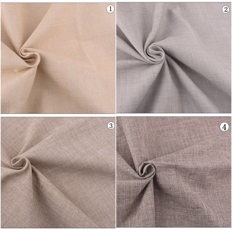 Solid Colors Cotton Linen Fabric for Patchwork QuiltingDIY SewingSofa Table ClothFurniture Cover TissueCushion Meter