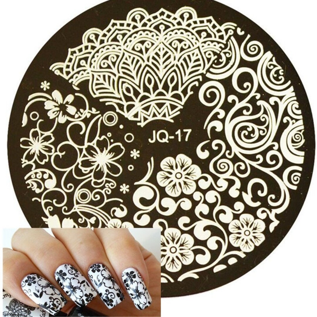 1pc Beauty Flower Styles Image Polish Printing Nail Stamping Plates Nail Art Templates Stencils