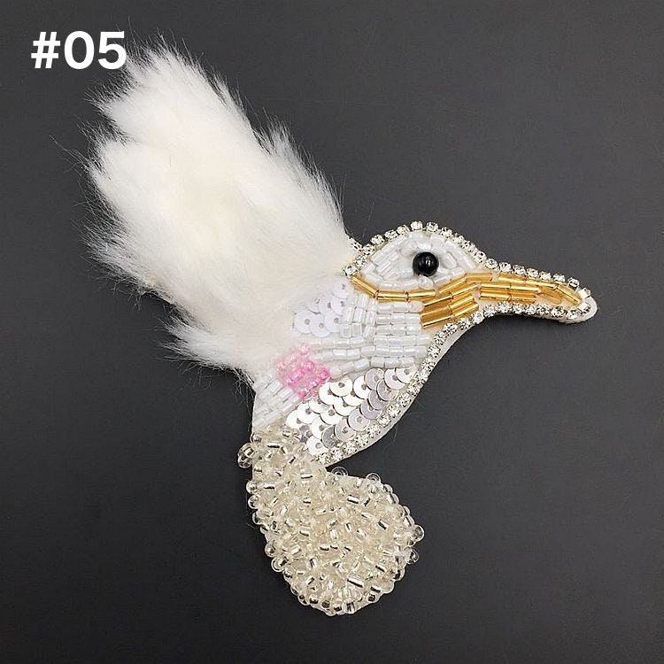 1 Pcs Sequined Fur Flamingo Patch for Clothes Sewing on - Etsy