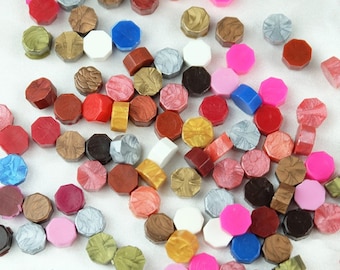 Lot 100 PCS/set Multicolor Stamps Sealing Wax Granule In Bulk Multifunction Documents Stamp Supplies