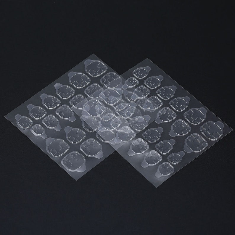 Shellhard 10 Sheets Double Sided Nail Adhesive Glue Tapes Nail Etsy